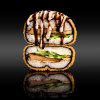 Sushi burger s okounem